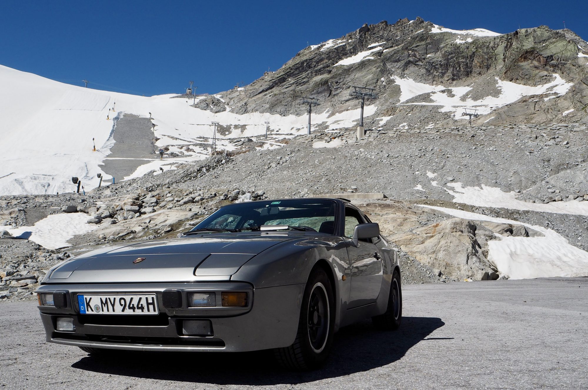 Porsche 944 Targa auf der Ötztaler Gletscherstraße